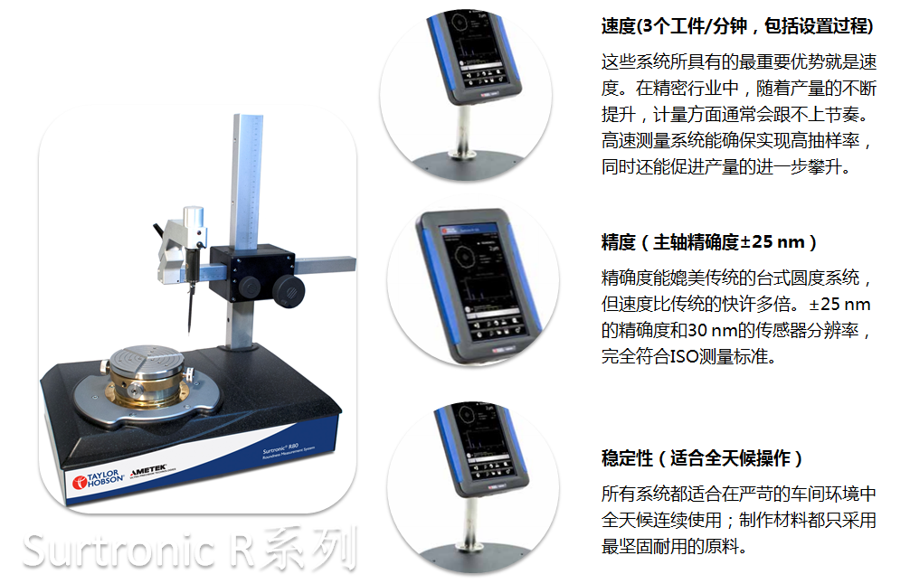 Surtronic R系列圓度系統(tǒng)得特點