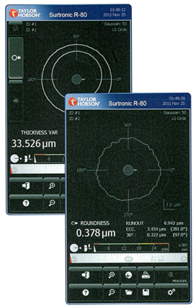 Surtronic Large colour display, easy viewing of results